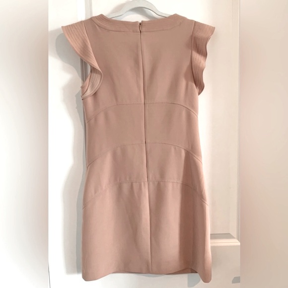 Ann Taylor Flutter Ruffle Sleeve Dress Size 2 - Picture 2 of 3